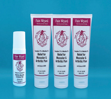 Buy 3 Pain Wizard 8oz tubes – Receive 1 - 3oz Roll-on FREE!