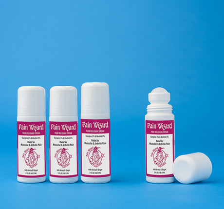 Buy 3 Pain Wizard 3oz Roll-ons – Receive 1 Pain Wizard Roll-on FREE.